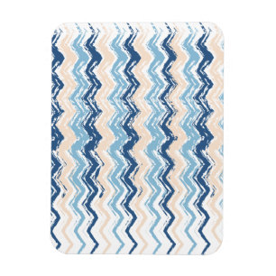 Pacific Ocean Chevron Pattern Magnet