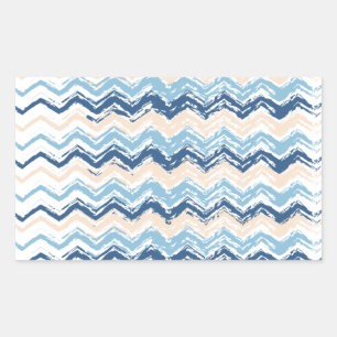 Pacific Ocean Chevron Pattern Sticker