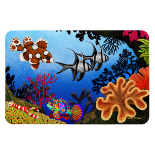 Pacific Ocean Coral Reef Flexi Magnet