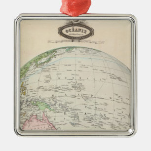 Pacific Ocean Metal Ornament