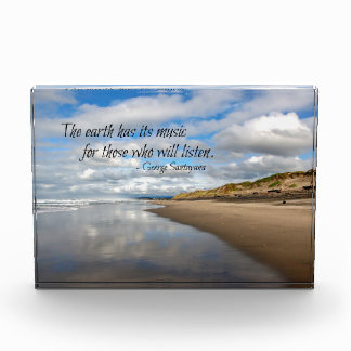 Pacific Ocean Reflections Inspirational Quote Photo Block