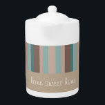 Pacific Ocean Stripes<br><div class="desc">We are celebrating the Pacific Ocean in this fun Trendy Stripes pattern - using colours from the beach. Sand, ocean blue We have left all of the images used in this design customizable - You can play with them to your hearts content- Click the orange 'CustomizeThis' button and highlight the...</div>