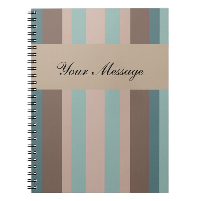 Pacific Ocean Stripes Notebook (Front)