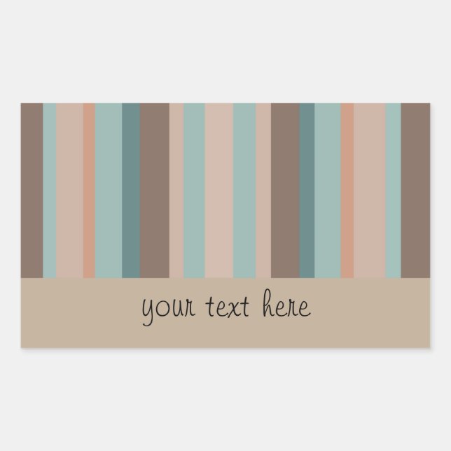 Pacific Ocean Stripes Sticker (Front)