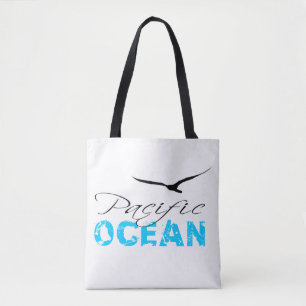 Pacific Ocean White Customizable Tote Bag