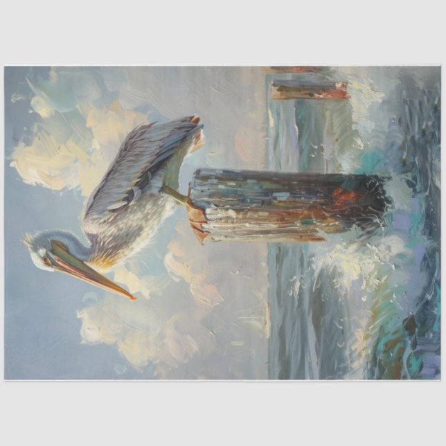 pacific Pelican Tissue Paper (Front)