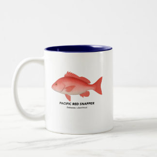 Pacific Red Snapper – Marine Animals of California Two-Tone Coffee Mug