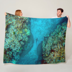 PACIFIC REEF SHARK  FLEECE BLANKET