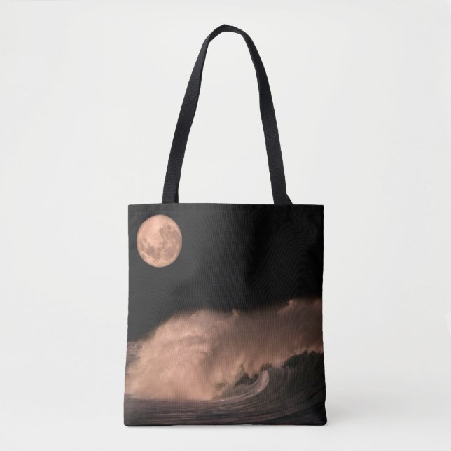 Pacific Storm Waves | North Shore of Oahu, Hawaii Tote Bag (Front)