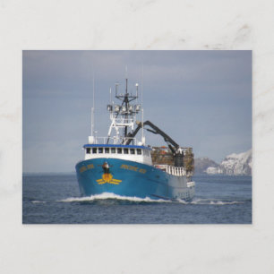 Pacific Sun, Crab Boat in Dutch Harbour, Alaska Postcard