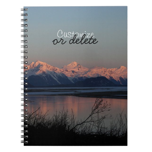 Pacific Sunset; Customizable Notebook (Front)