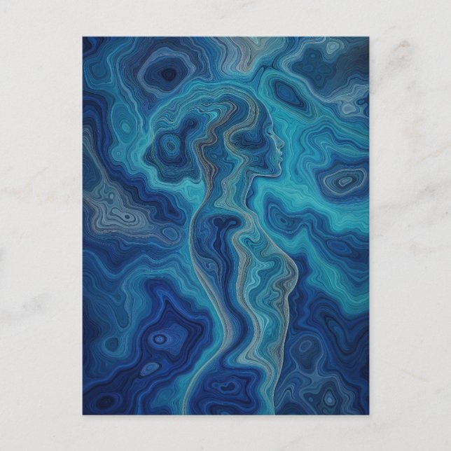 “Pacifica” – An Ocean Portrait Postcard (Front)