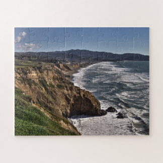 Pacifica Coast Beach Mussel Rock California  Jigsaw Puzzle
