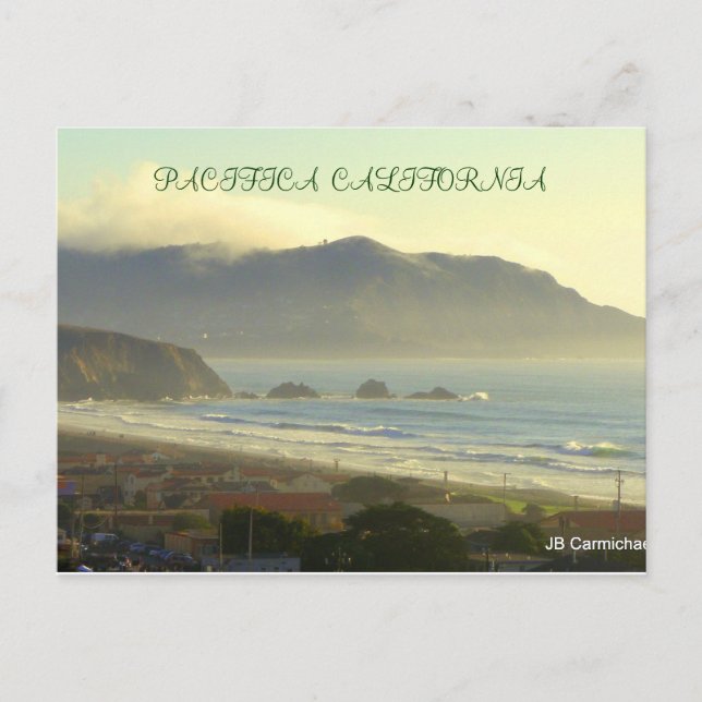 Pacifica from the air postcard (Front)