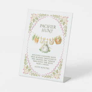 Pacifier Hunt Baby Shower Sign   Locally Grown 