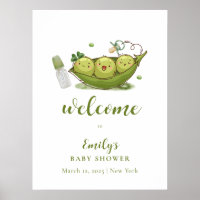 Pacifier Sweet Pea In Pod Baby Shower Welcome