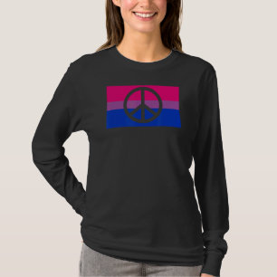 Pacifist Peace Sign Protest Hippie Gay Bisexual Pr T-Shirt