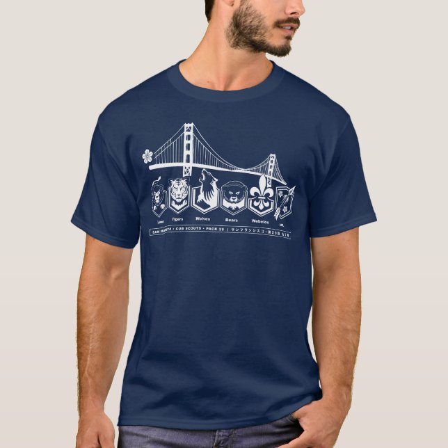 Pack 29 - Golden Gate - Mens Short Sleeve T-Shirt (Front)