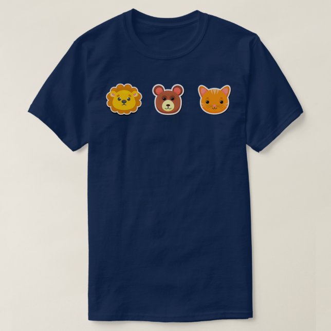 Pack Animal Crocs Jibbitz 3Pack Animal 3 T-Shirt (Design Front)