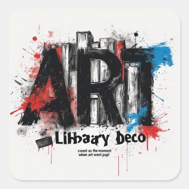 Pack autocollant Art Library Deco : une histoire d (Devant)