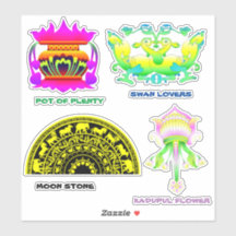 Pack autocollant d'art traditionnel du Sri Lanka