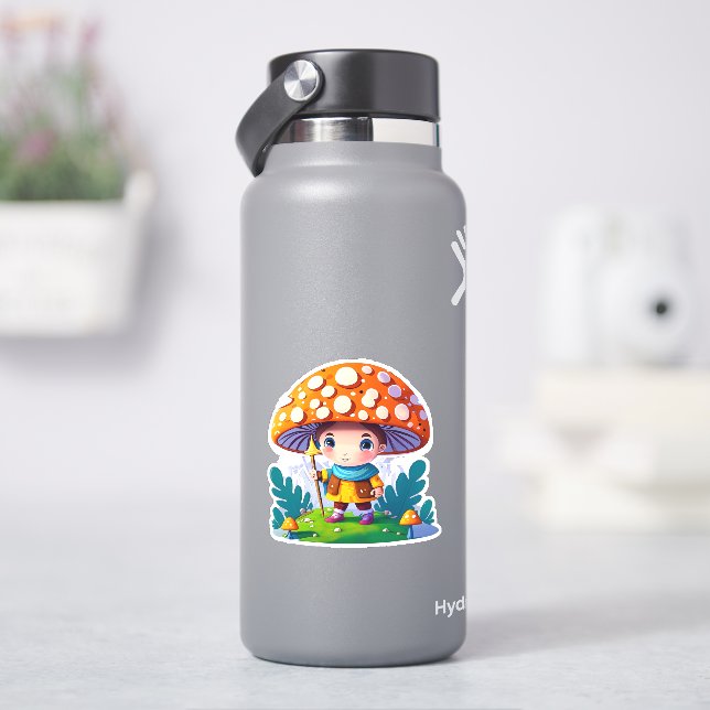 Pack autocollant de champignons mignons (HydroFlask)