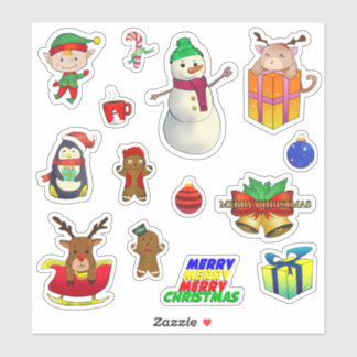 Pack autocollant de Noël