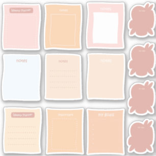 Pack autocollant des notes du gestionnaire