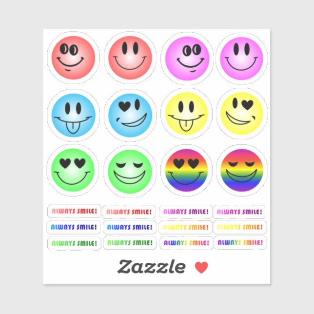Pack autocollant Emoji (Feuille)