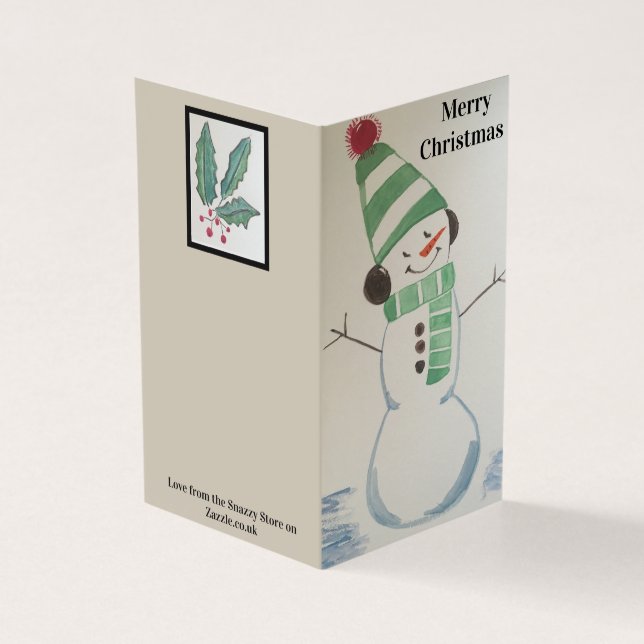 Pack de 25 Cartes Snowman de Noël (Outside)