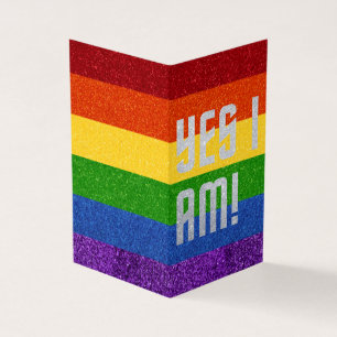 Pack de 25 Parties scintillant LGBT Oui Je suis! C