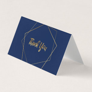 Pack de Cartes de Remerciements avec pentagons d'o