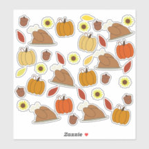 Pack de stickers Thanksgiving