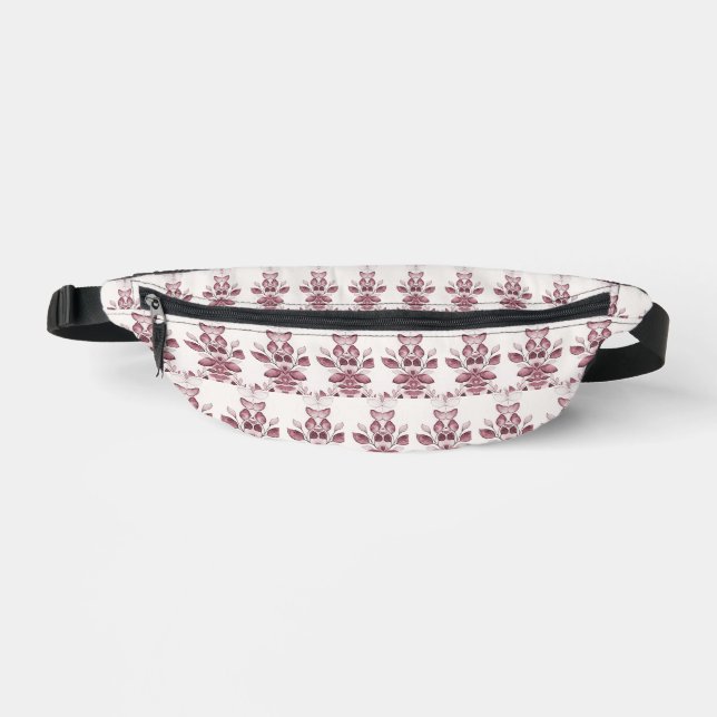 Pack Fanny Feuille rouge moderne (Recto)