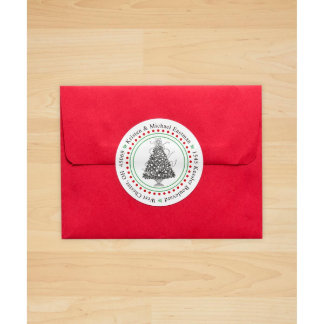 Pack of 24 Holiday-Themed Return Address Labels