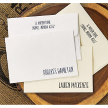 Pack of 25 Fresh Mackenzie Folded Note Cards