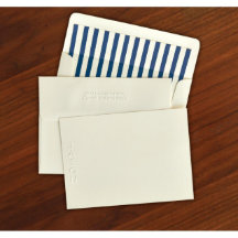 Pack of 25 Vertical Embossed Folded Note Cards