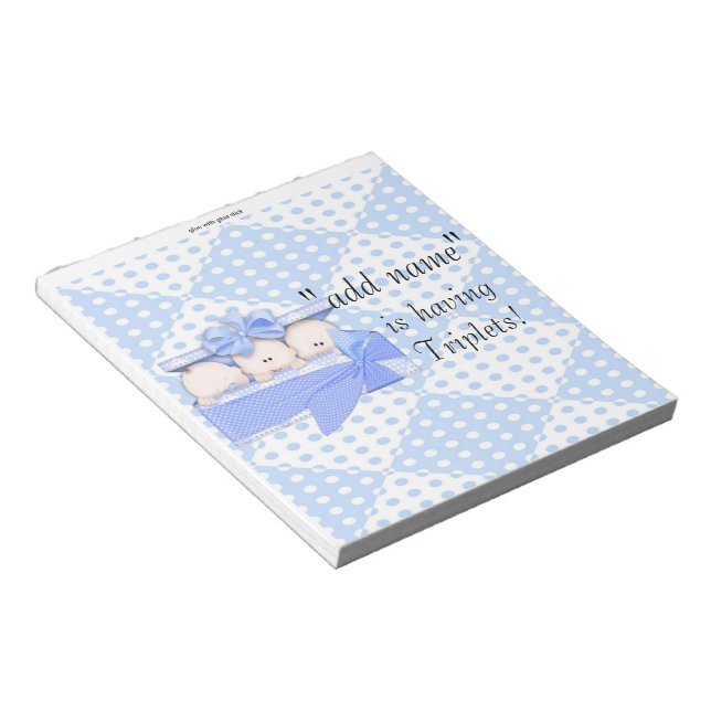 Pack of Baby Shower Candy Bar Wrappers Party Favou Notepad (Angled)