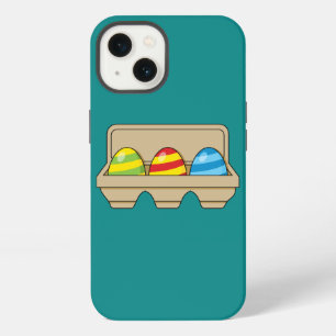 Pack of Colourful Cartoon Easter Eggs iPhone 13 Case