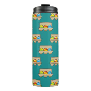 Pack of Colourful Cartoon Easter Eggs Thermal Tumbler