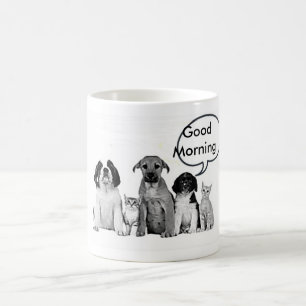 PACK OF DOGS COFFE/TEA MUG DIT BON MATIN