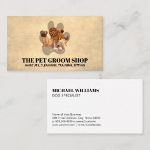 Pack of Dogs Dog Paw Business Card
