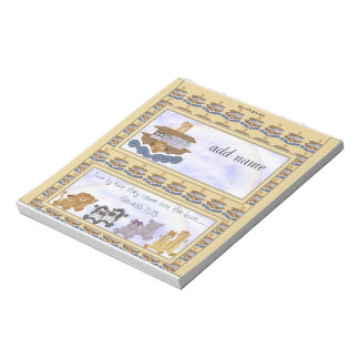 Pack of Noahs Ark Candy Bar Wrapper Party Favour Notepad
