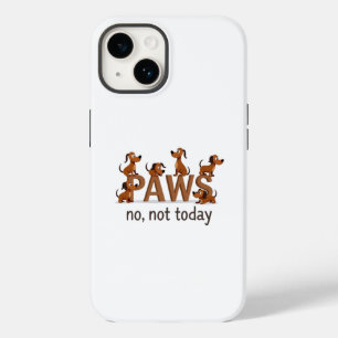 Pack of Paws: Fun Dog Squad - "No, Not Today" Case-Mate iPhone 14 Case