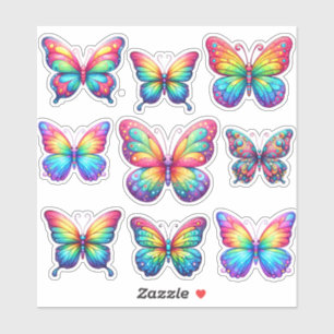 pack of rainbow butterflies