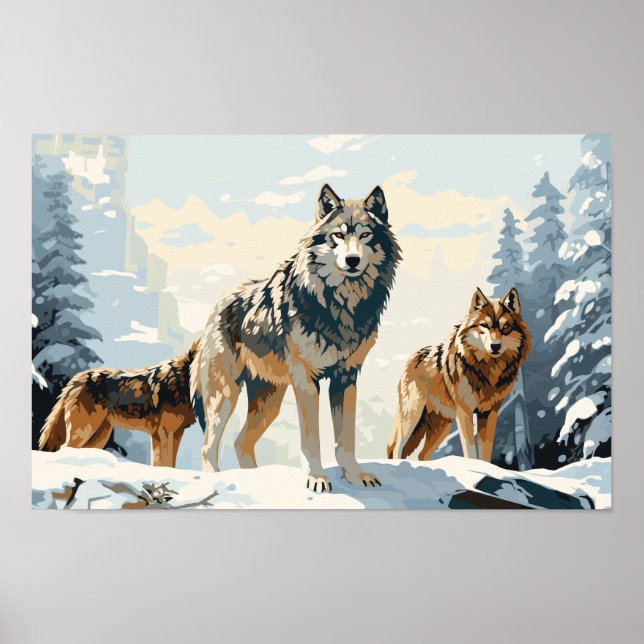 Pack of Wolves - Ai Poster (Front)