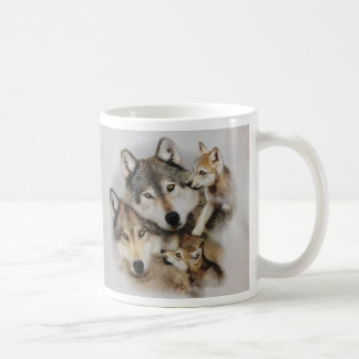pack of wolves coffee mug
