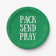 Pack Send Pray Paper Plate