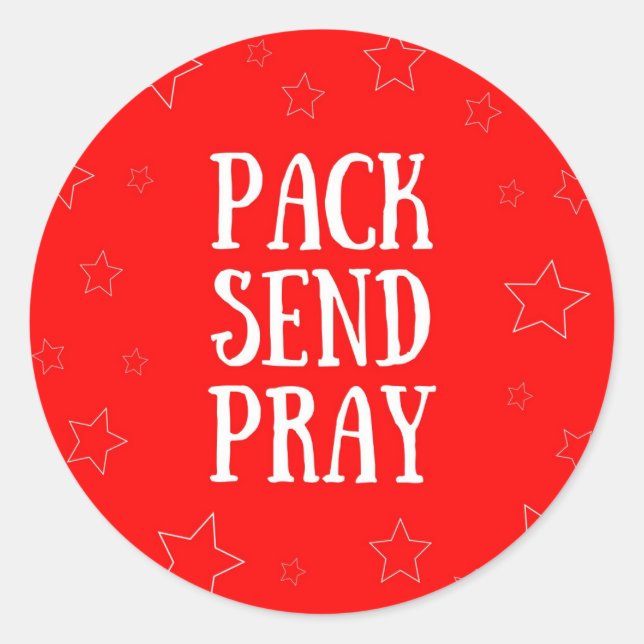 Pack Send Pray Stickers (Front)