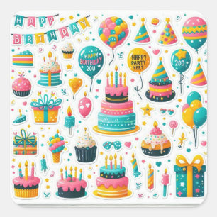 Pack Sticker Festival Anniversaire"
